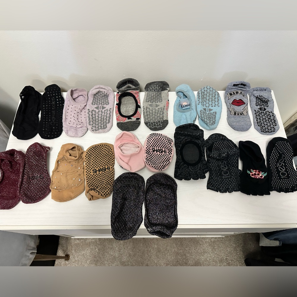 Assorted Pilates socks